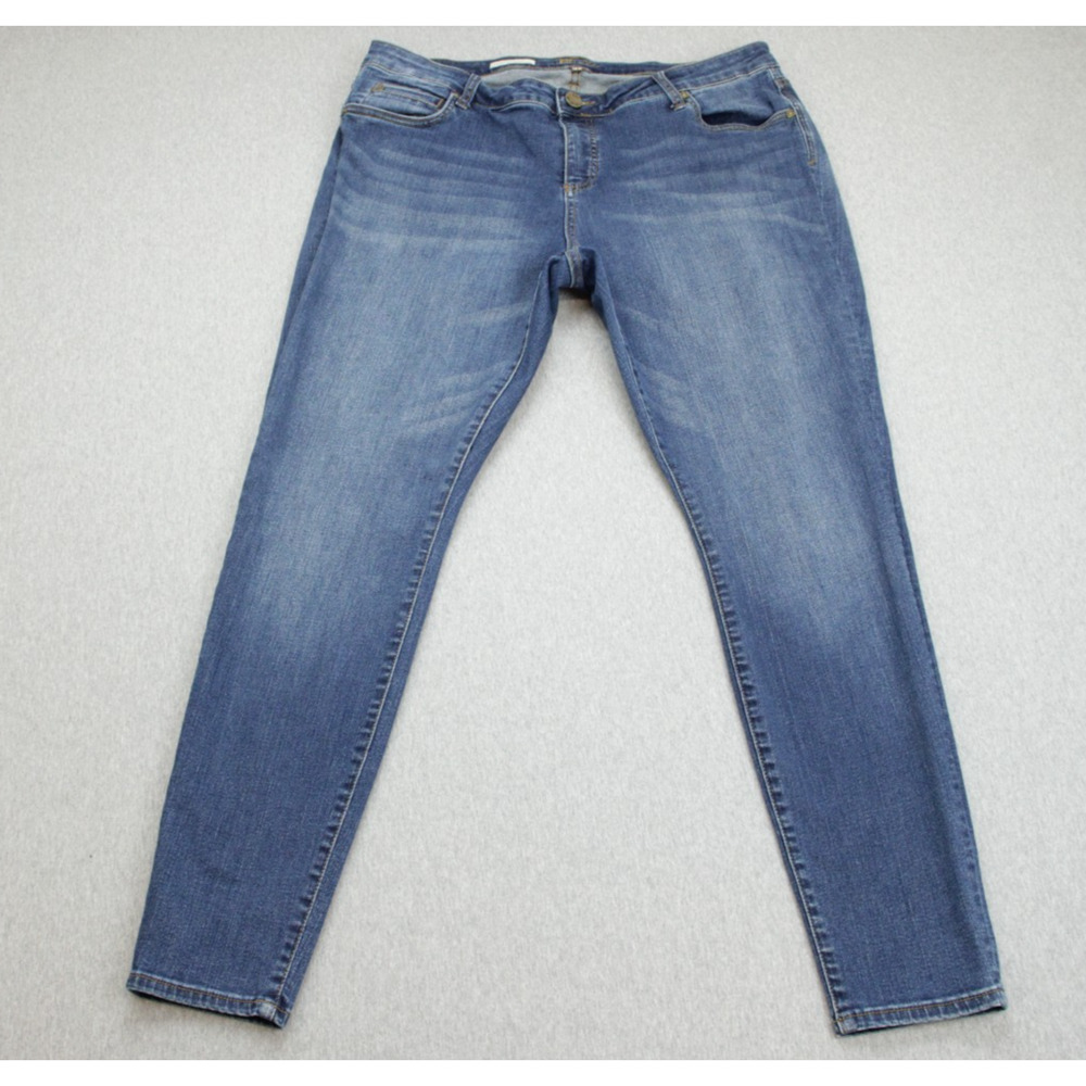 Kut From The Kloth Jeans Womens‎ 16W Blue Cotton Blend Stretch Toothpick Skinny
